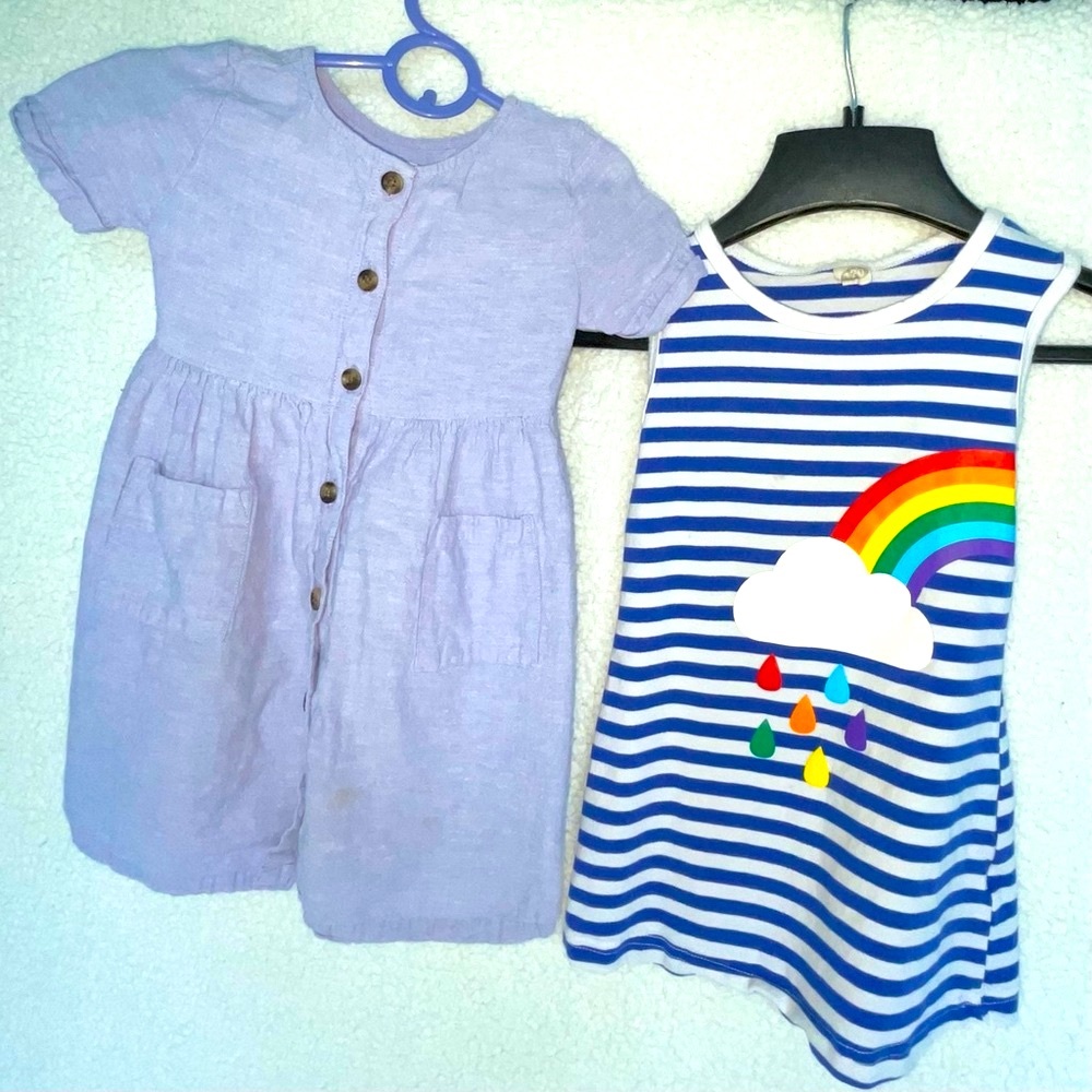 Bundle of 2 EUC 2T cotton dresses